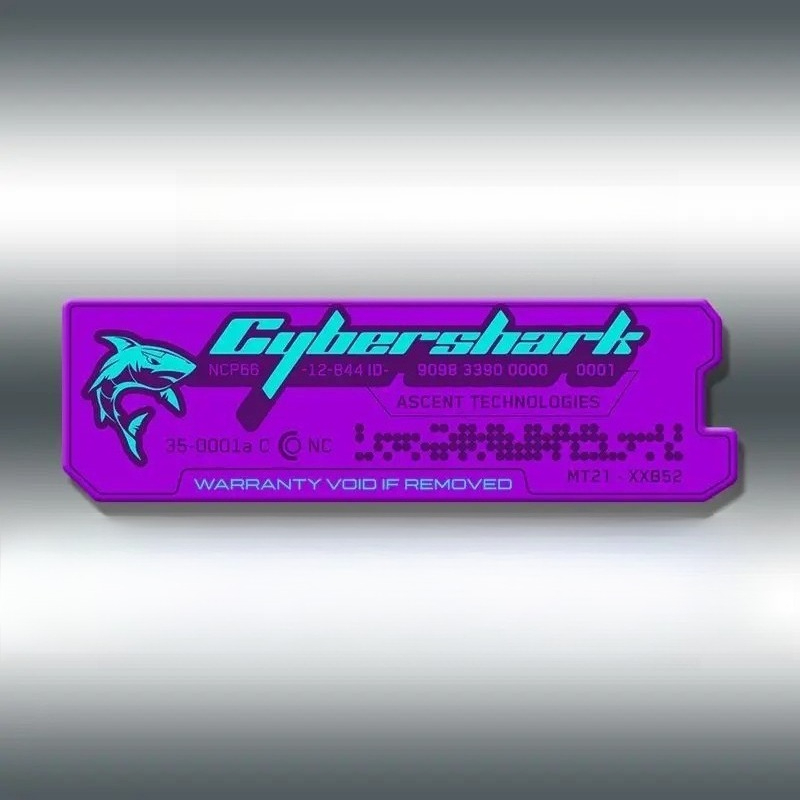 Tech Gear Accessories - 1 Buah Stiker Grafis Label Teknologi