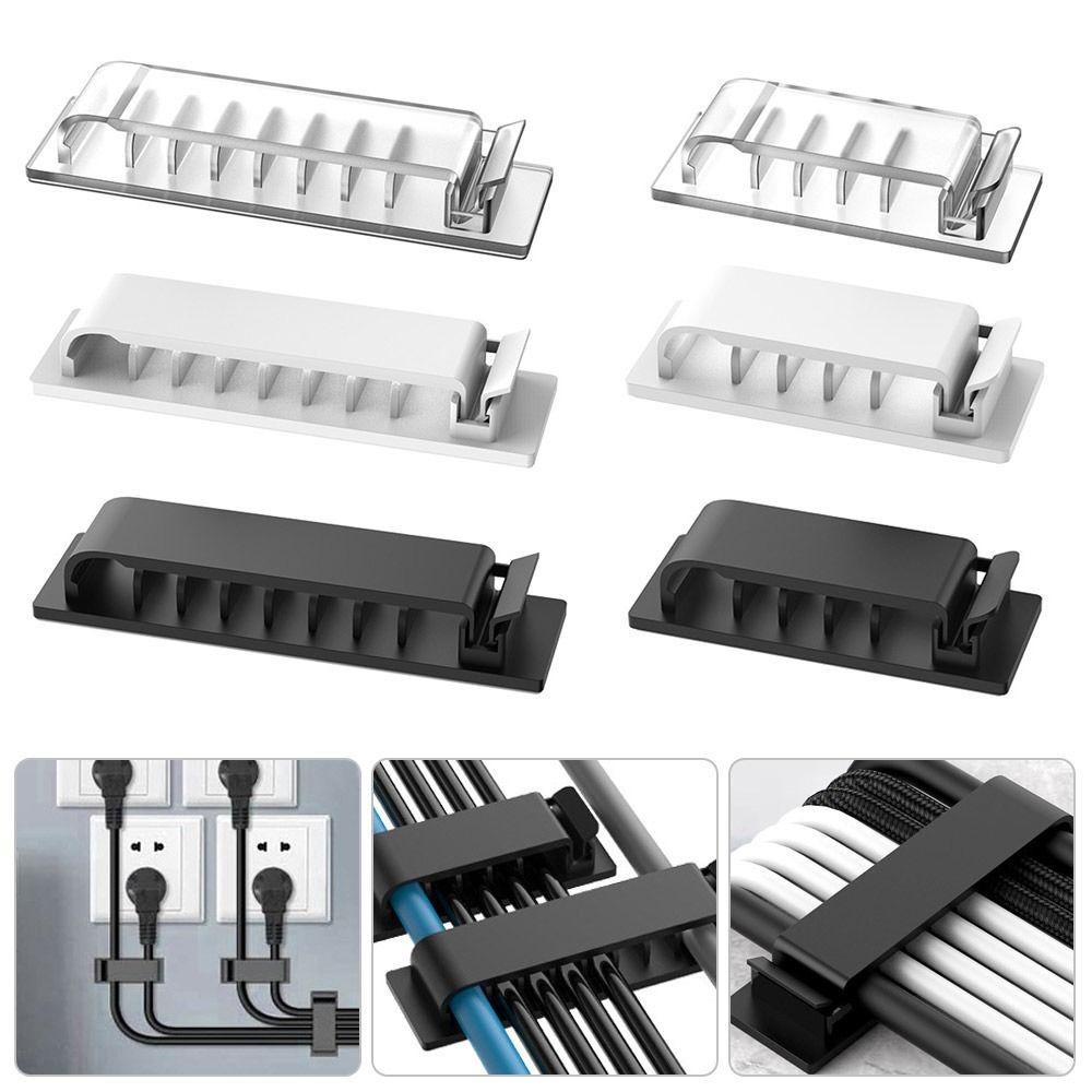 Desk Cable Clip - Pengatur Kabel Klip Kabel Berperekat Penjepit