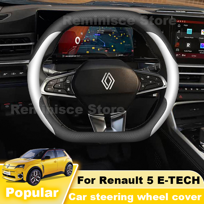 Tech Accessories Hub - Sarung Setir Mobil Kulit Untuk Renault