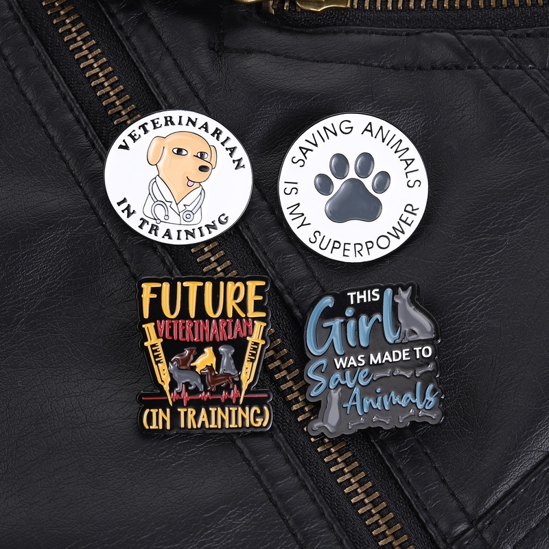 Tech Girl Accessories - Pin Superpower Selamatkan Hewan, Bros Gadis