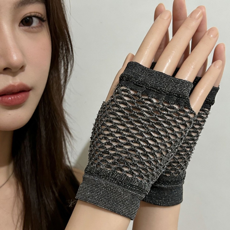 Tech Girl Accessories - Sarung Tangan Tanpa Jari Jaring Ikan