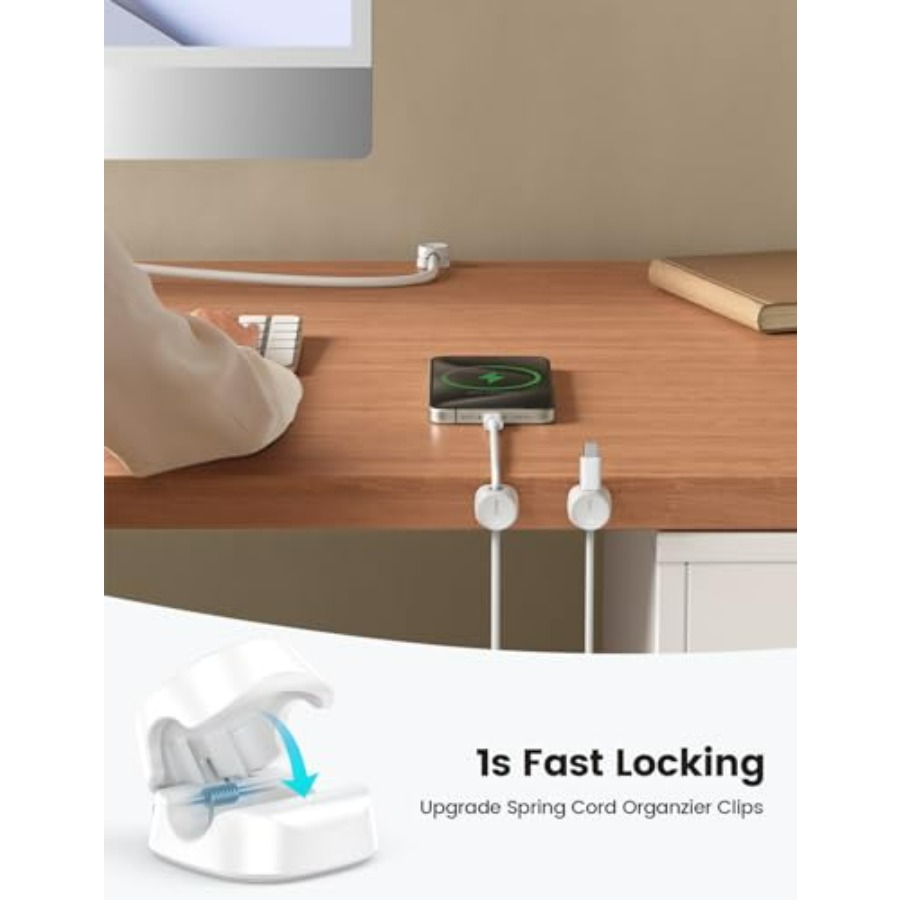 8 Paket Pengatur Kabel, [1s Lo - Desk Cable Clip ulasan dan harga