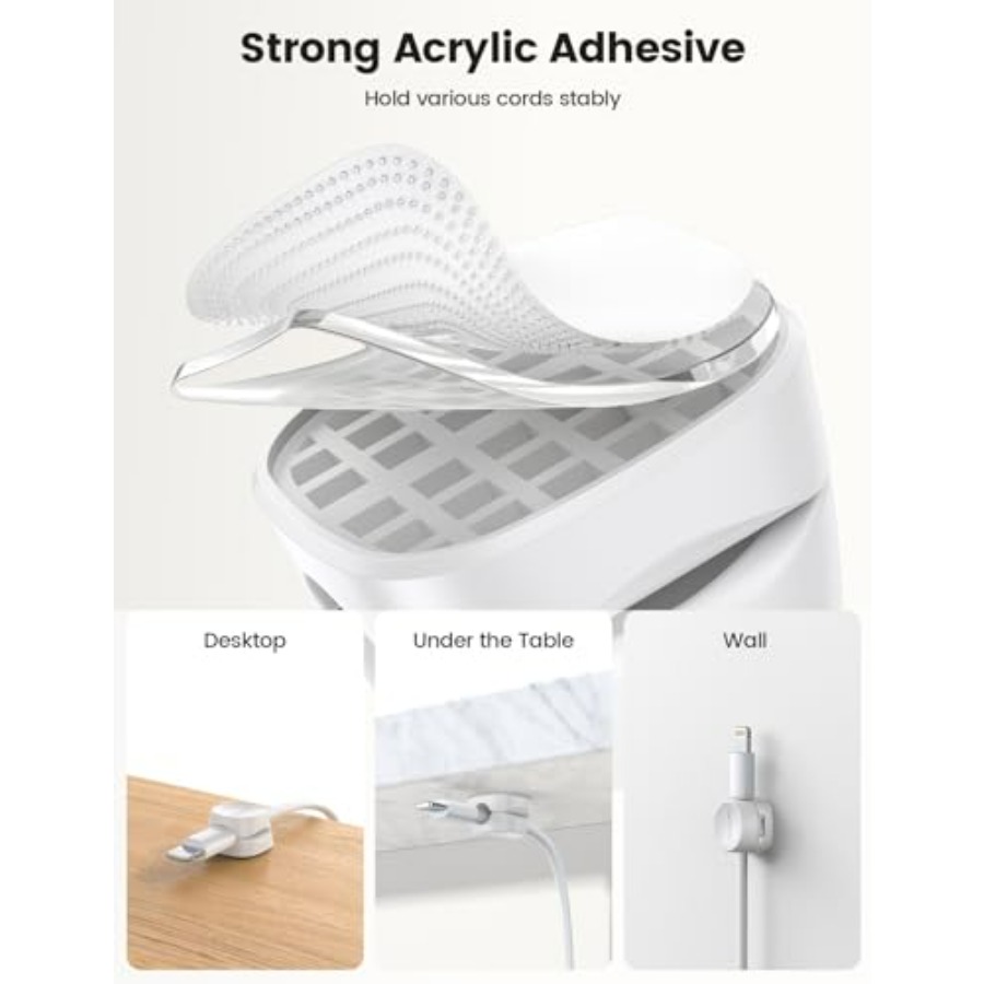 8 Paket Pengatur Kabel, [1s Lo - Desk Cable Clip ulasan dan harga