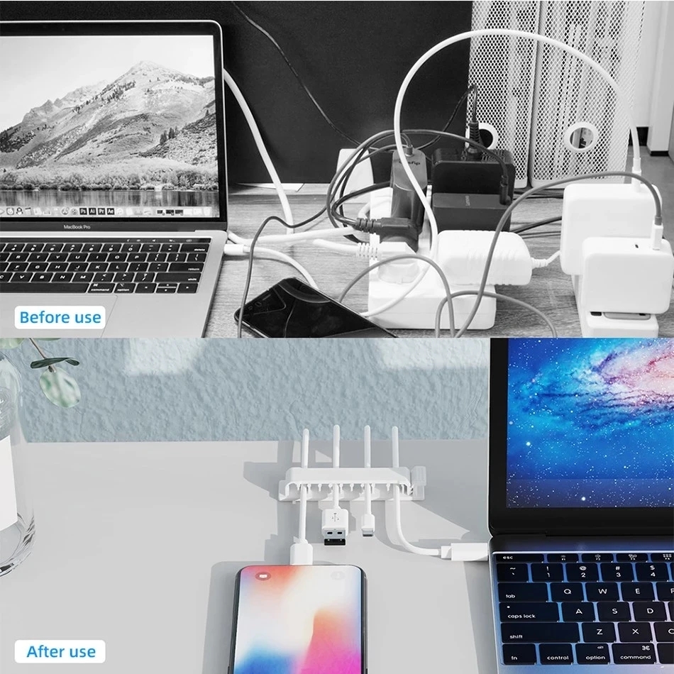 Pengatur Kabel Klip Kabel Berp - Desk Cable Clip ulasan dan harga