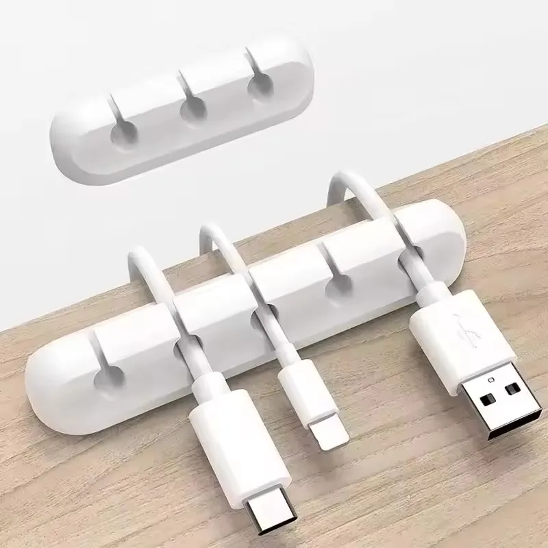 Klip Penggulung Kabel USB Sili - Desk Cable Clip ulasan dan harga