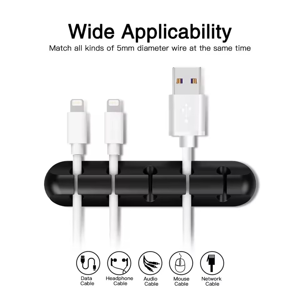 Organizer Kabel USB Silikon, P - Desk Cable Clip ulasan dan harga