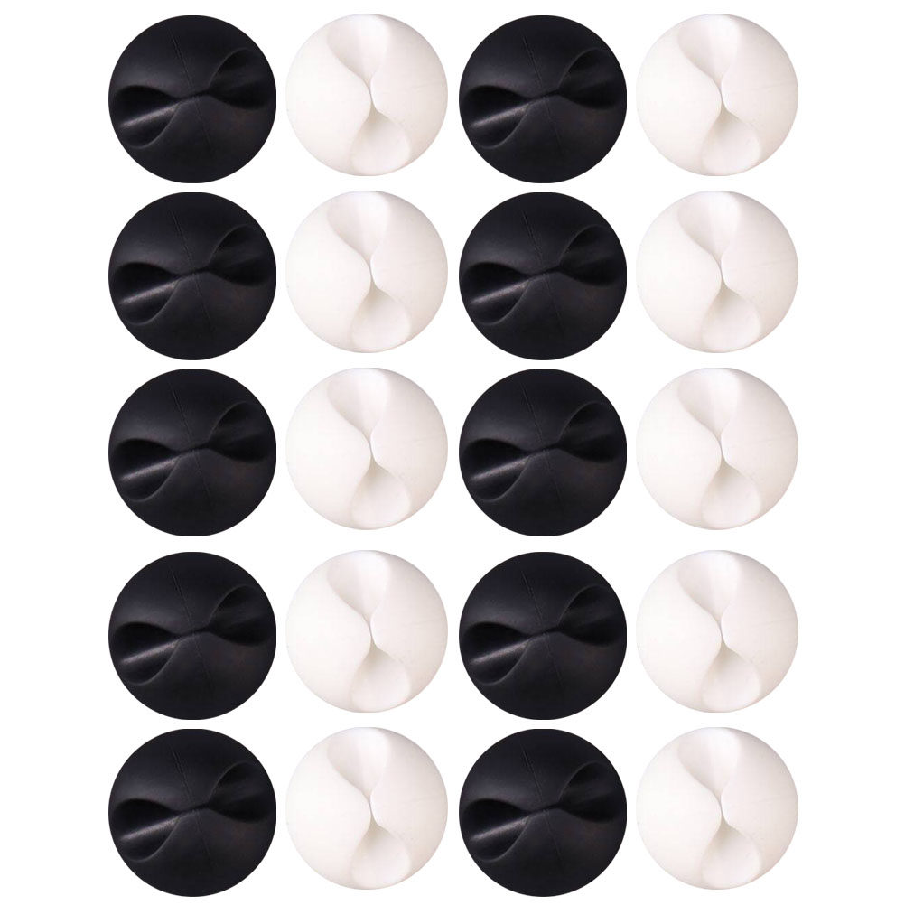20Pcs Penjepit Kabel dengan Pe - Desk Cable Clip ulasan dan harga