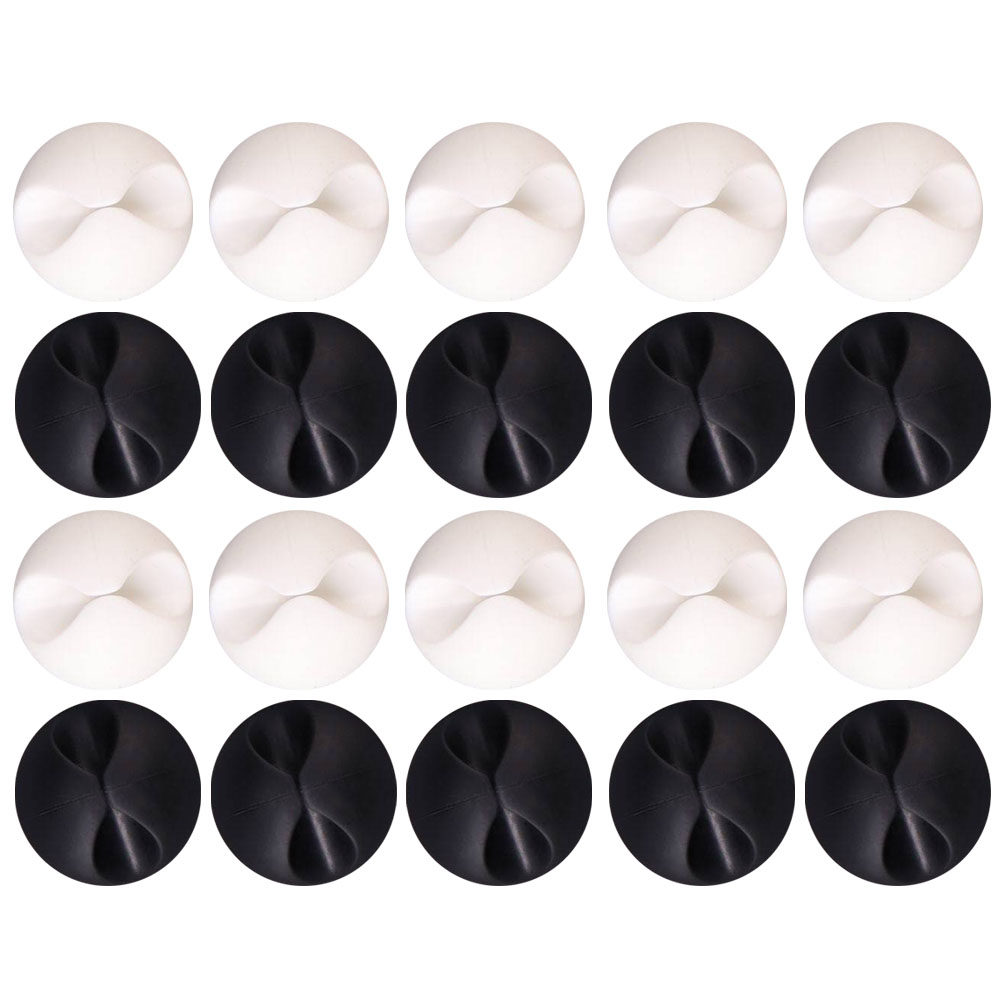 20Pcs Penjepit Kabel dengan Pe - Desk Cable Clip ulasan dan harga