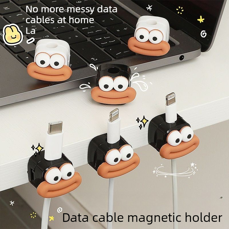 1/5/10 Buah Klip Kabel Magneti - Desk Cable Clip ulasan dan harga