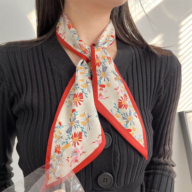 Syal Bunga Merah Fashion Wanit - Useful Tech Accessories ulasan dan harga